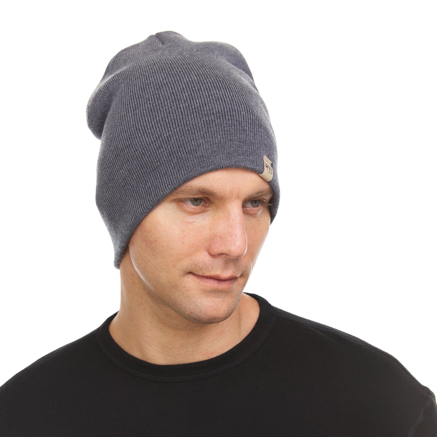 100% Merino Wool Knit Beanie - Heavyweight