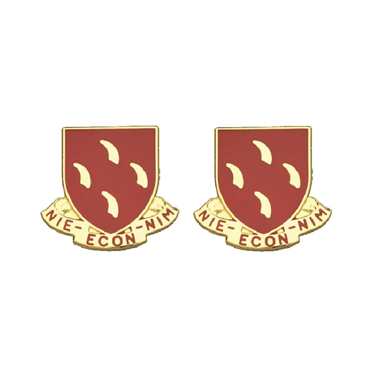 95th Regiment Distinctive Unit Insignia - Pair - Nie-Econ-Nim