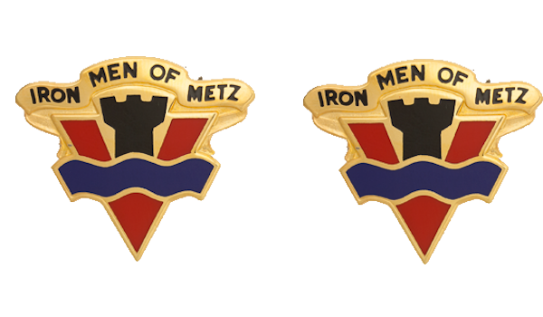 95th Training Division DUI Insignia - Pair - IRON MEN OF METZ