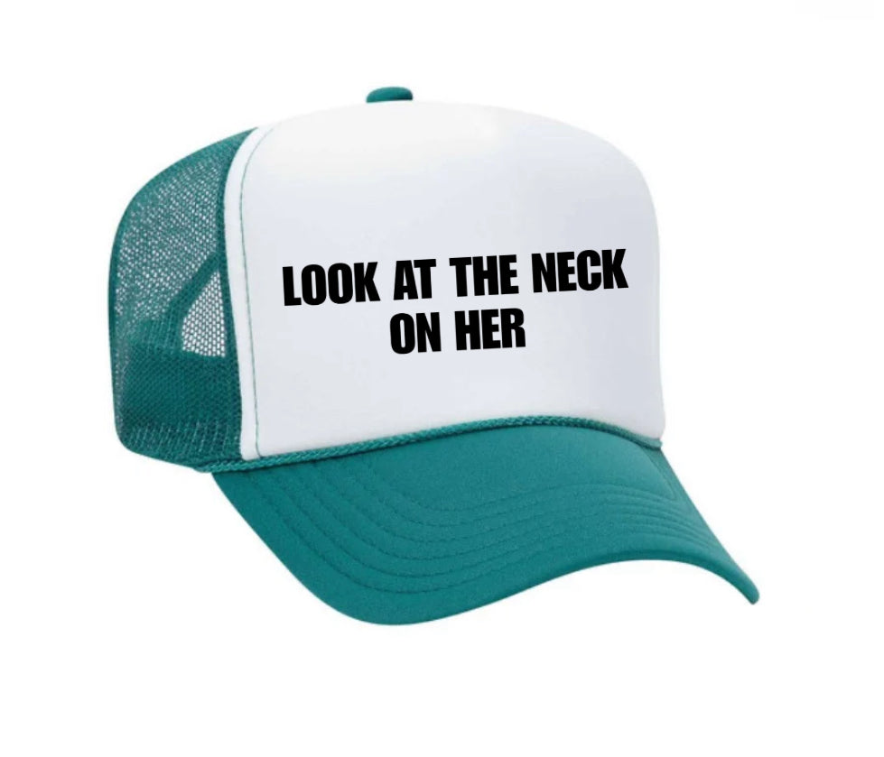 Look At The Neck On Her Trucker Hat