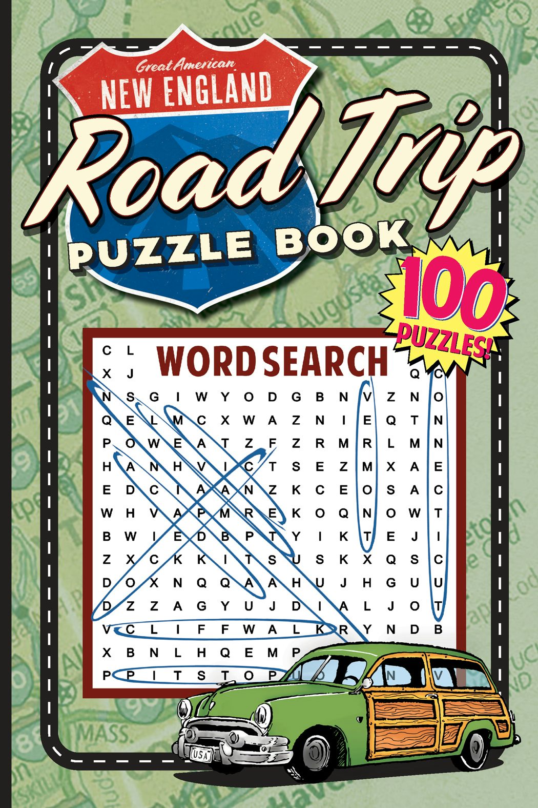 Great American New England Road Trip Puzzle Book