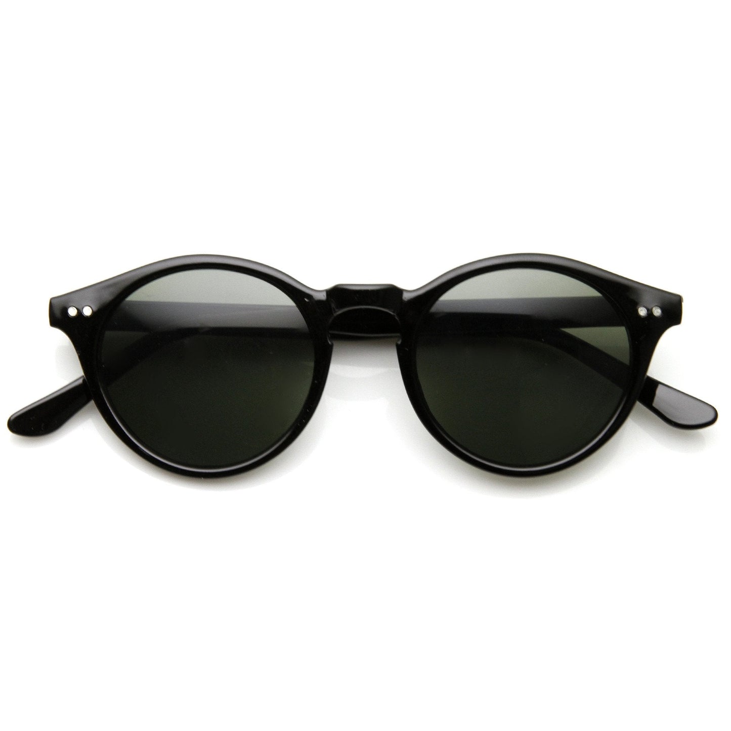 Vintage Inspired Key Hole Round Spectacles P3 Sunglasses 7055