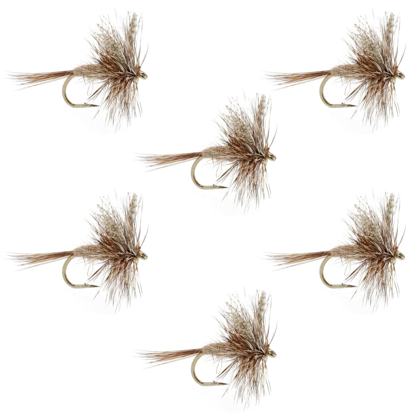 March Brown Classic Dry Fly - 6 Flies Hook Size 18