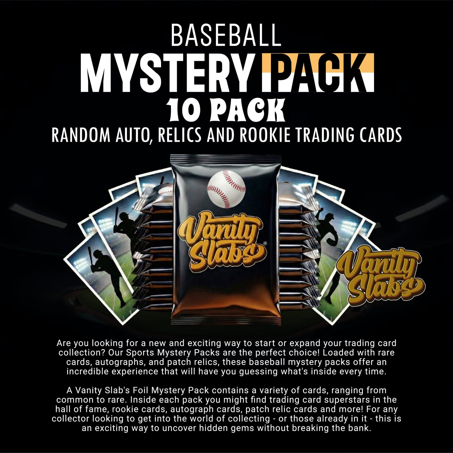 Baseball Mystery 10 Ultimate Elite Packs (Loaded with Goodies) Great Party Favors