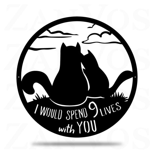 9 Lives Together Wall Art