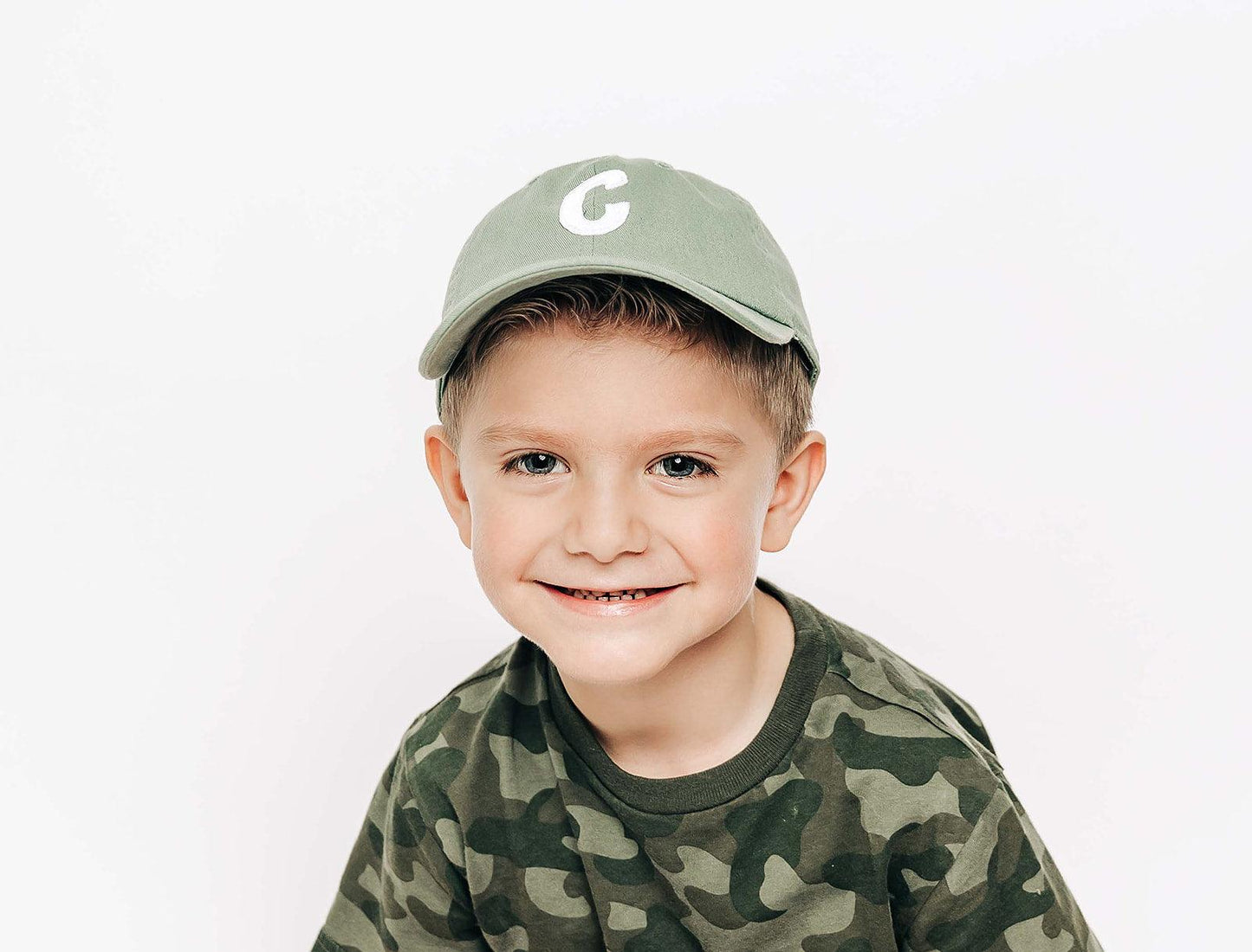 Dusty Sage Letter Baseball Hat