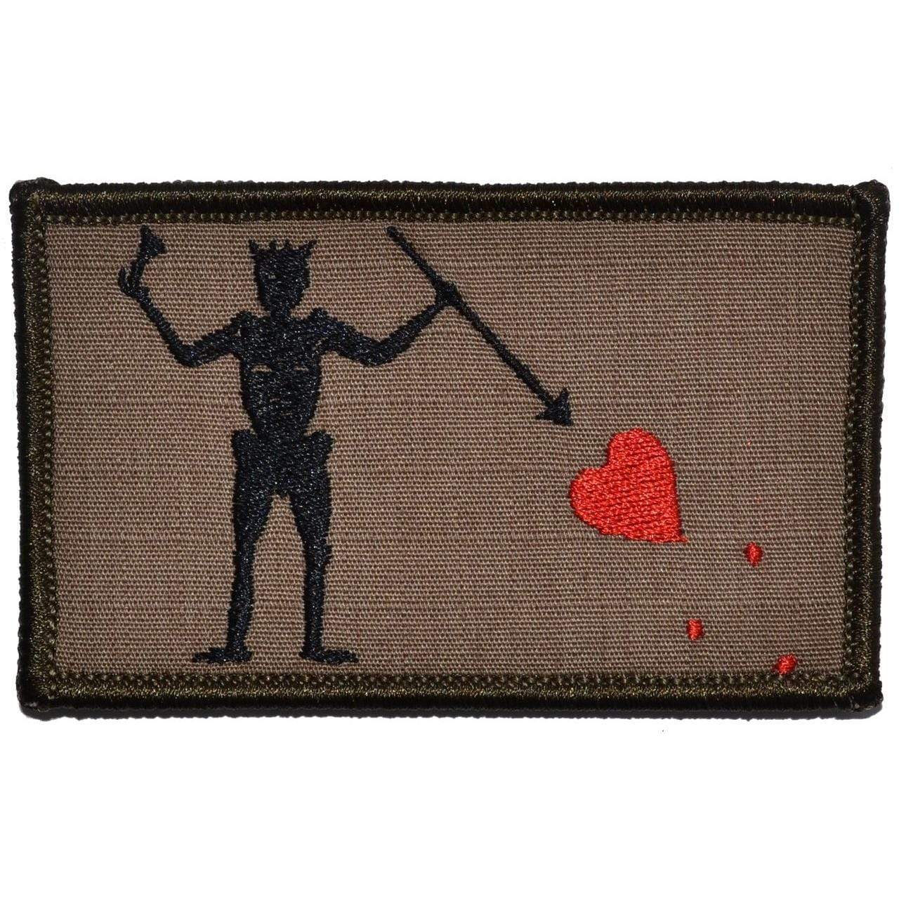 Edward Teach Blackbeard Pirate Flag - 3.75x2.25 Patch