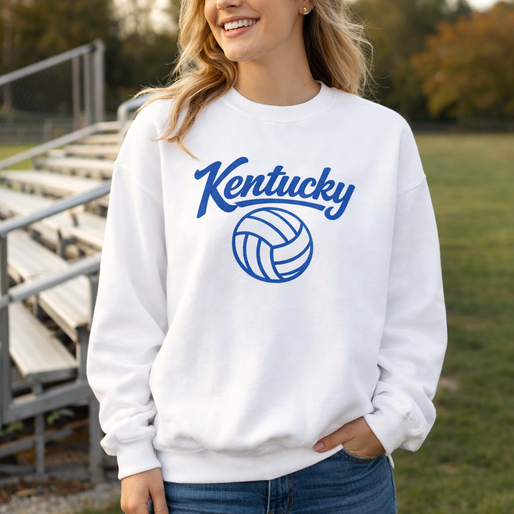 Kentucky Script Volleyball Sweatshirt | Classic Crewneck