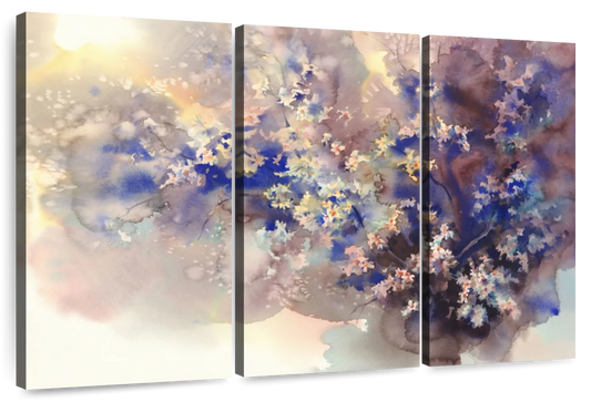 Cherry Floral Abstract Wall Art