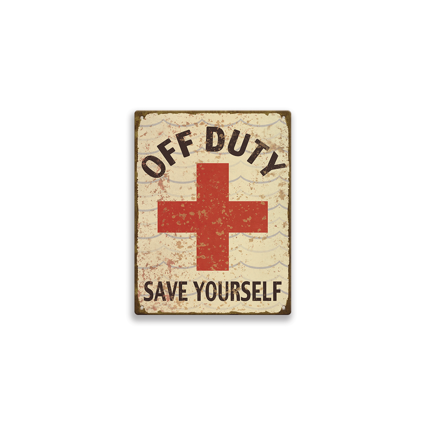 Off Duty Lifeguard: Generic - Metal Wall Art
