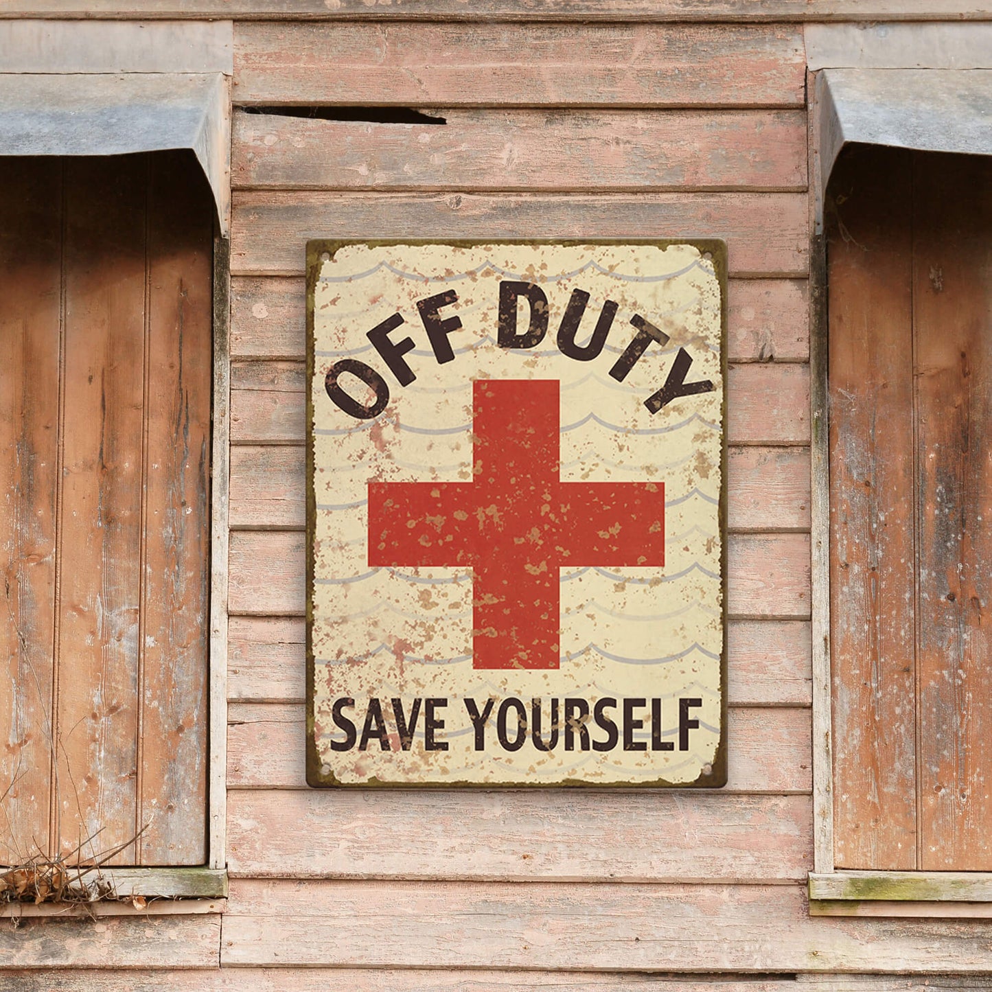 Off Duty Lifeguard: Generic - Metal Wall Art