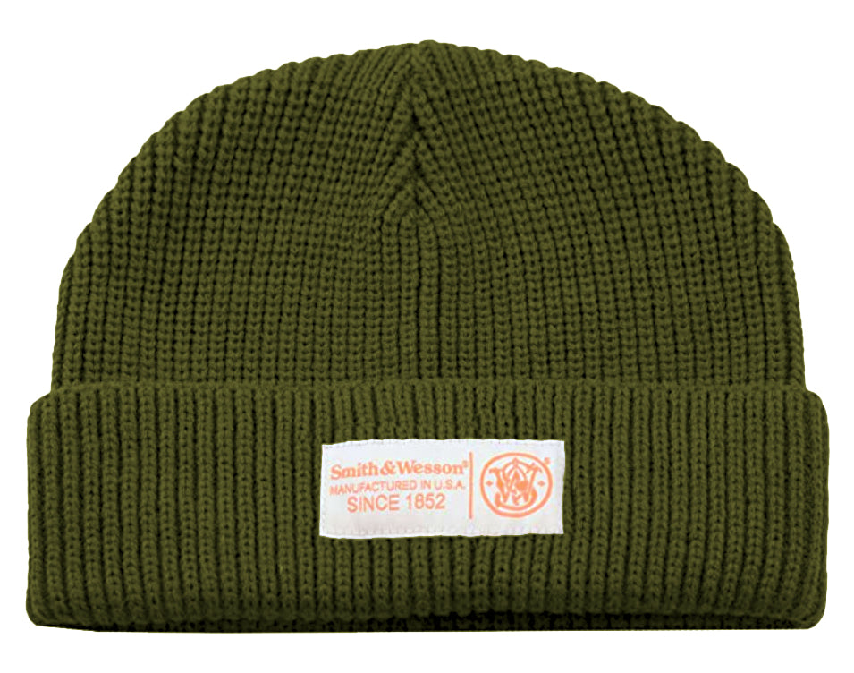 Smith & Wesson®  Military Green Rib Knit Beanie