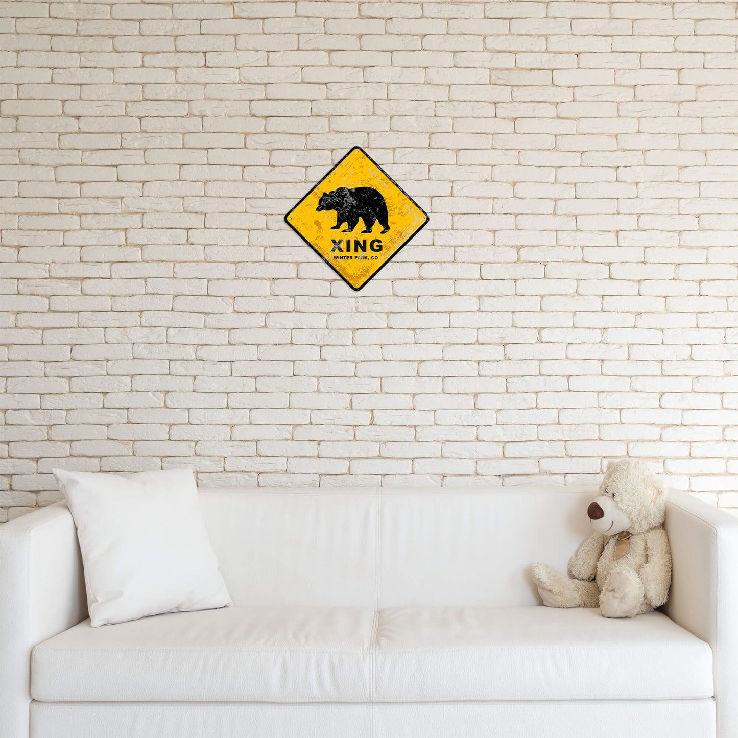 Grizzly Crossing - Metal Wall Art