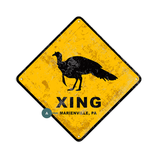 Turkey Crossing - Metal Wall Art