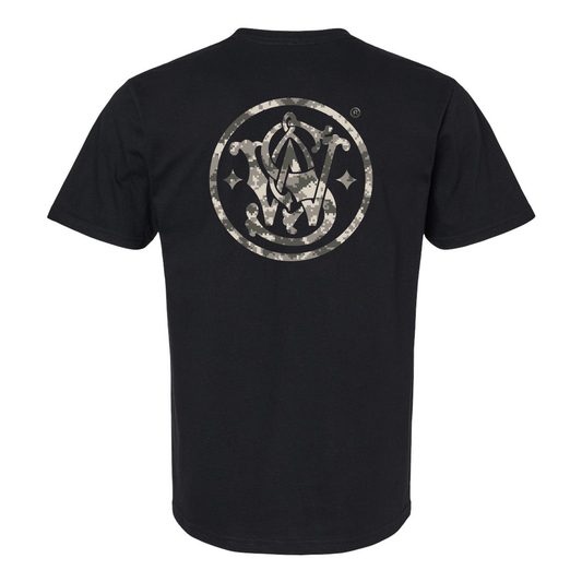 Smith & Wesson® Digital-Camo Filled Circle Logo Men's Tee