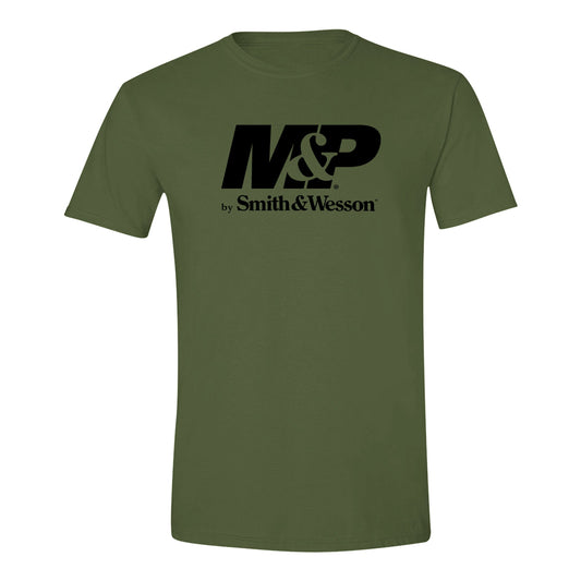 M&P by Smith & Wesson® Men's Authentic Logo Short Sleeve Tee in Military Green