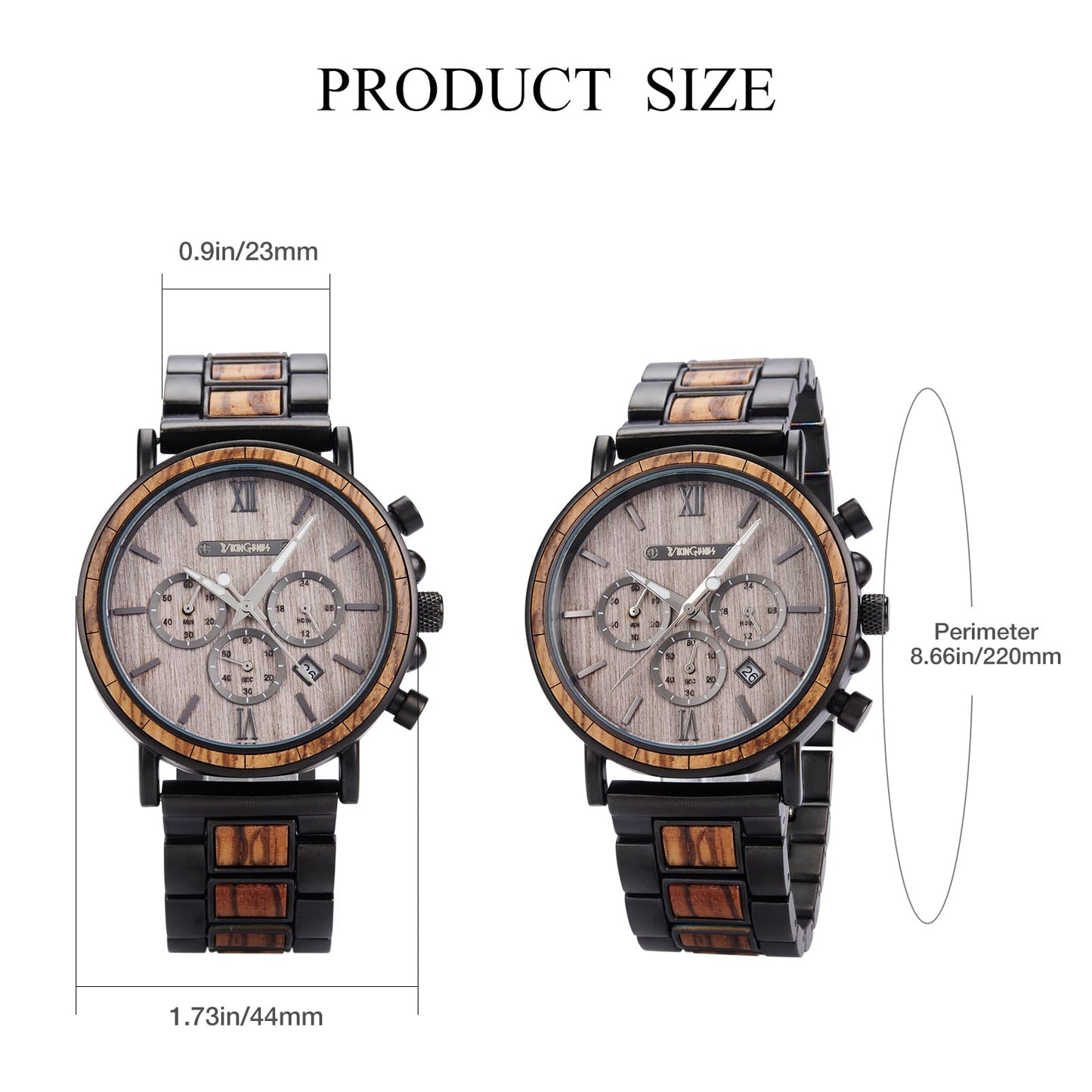 Men’s Engraved Wood Watch