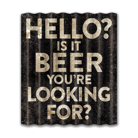 Is It Beer You're Looking For: Generic - Corrugated Metal Wall Art