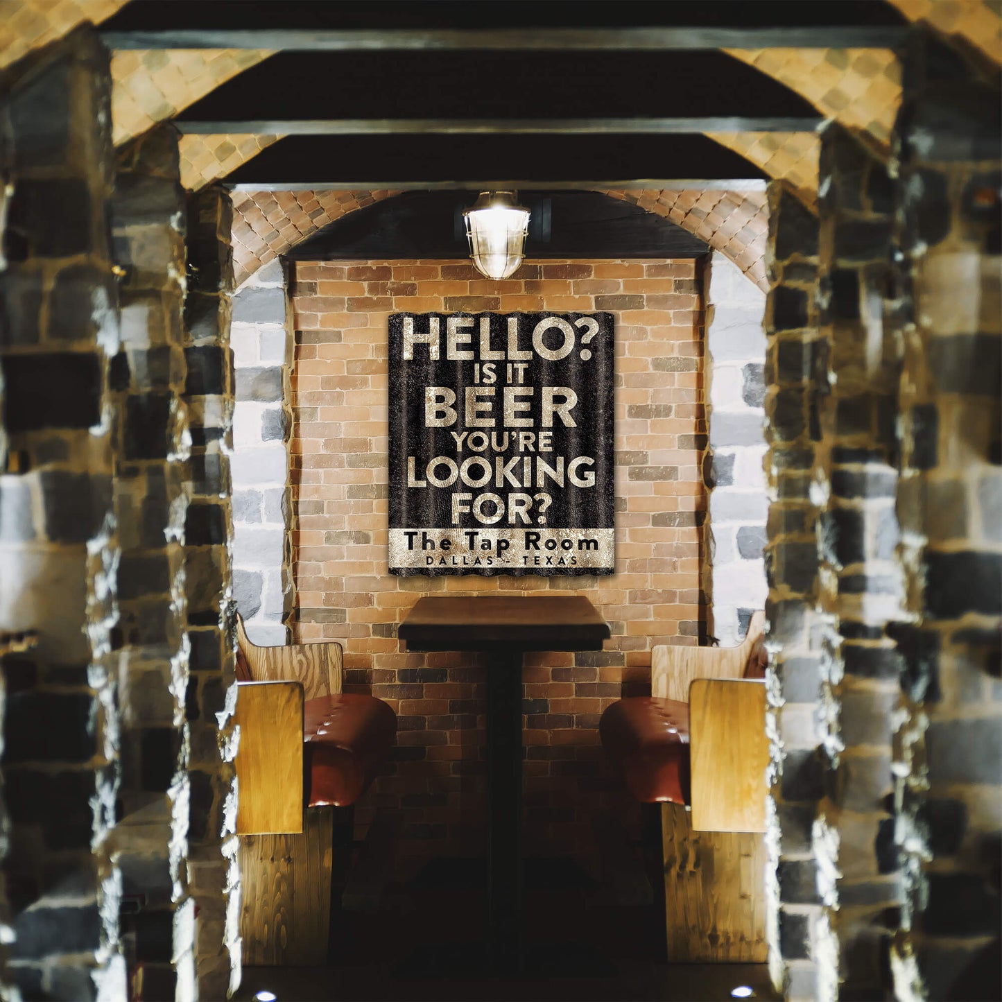 Is It Beer You're Looking For: Personalized - Corrugated Metal Wall Art