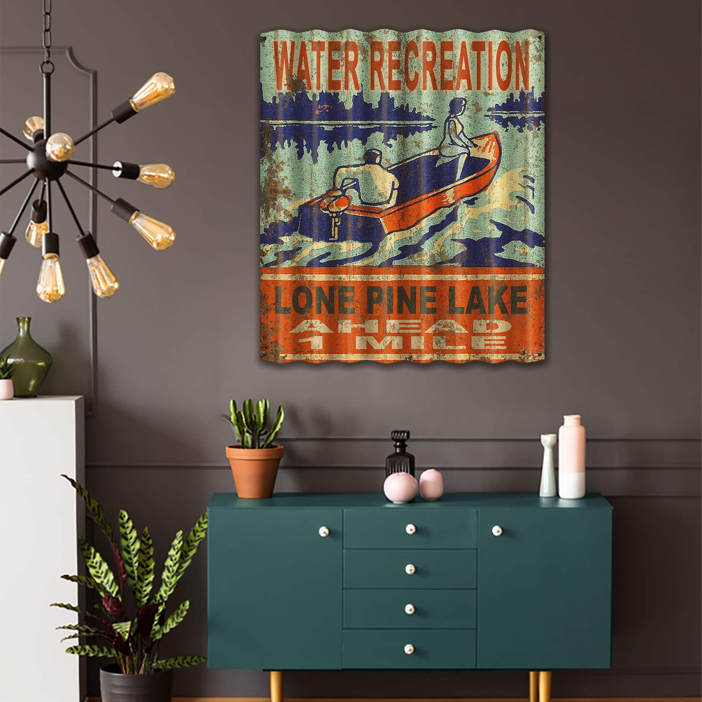 Water Recreation - Corrugated Metal Wall Art