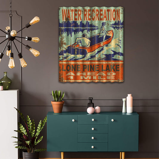 Water Recreation - Corrugated Metal Wall Art