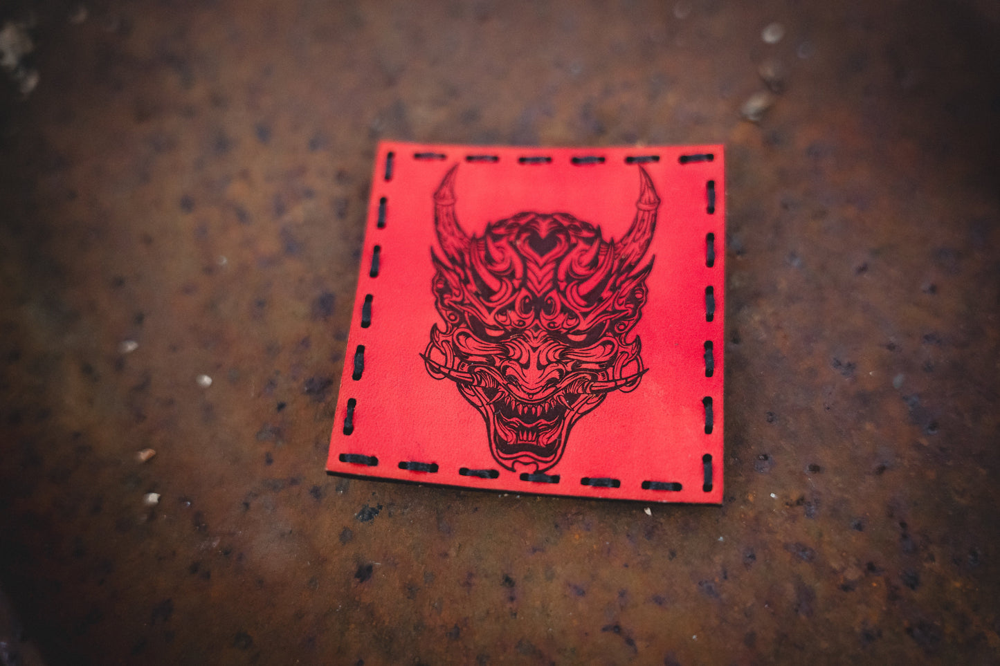 Oni Leather Patch