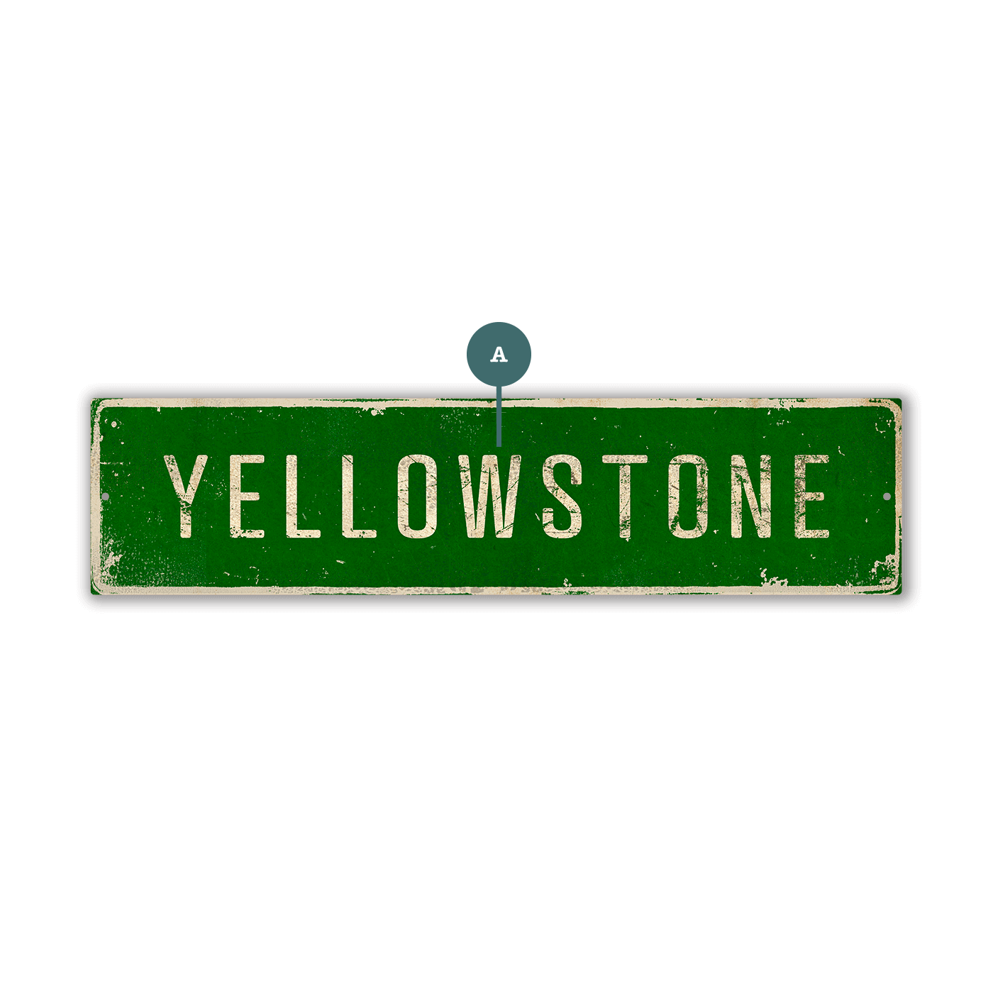 Landmark Classic Custom Signs: Green 1 - Wall Decor