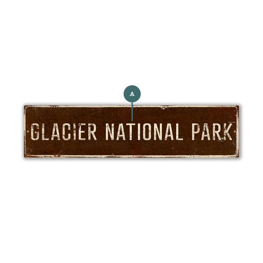 Landmark Classic Custom Signs: Brown 1 - Wall Decor