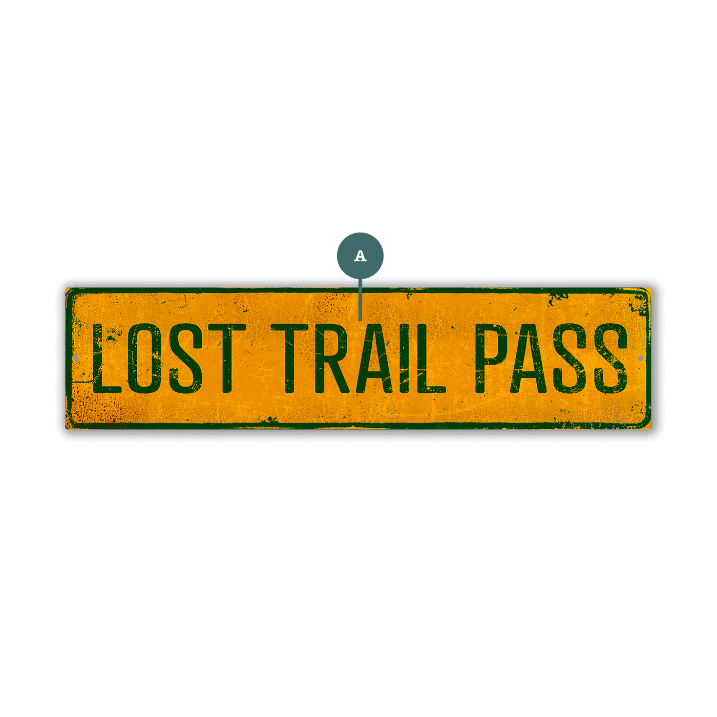 Landmark Classic Custom Signs: Yellow 1 - Wall Decor
