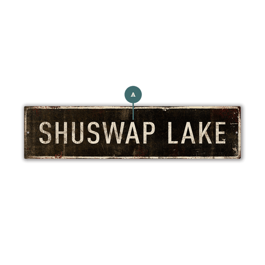 Landmark Classic Custom Signs: Black 1 - Wall Decor