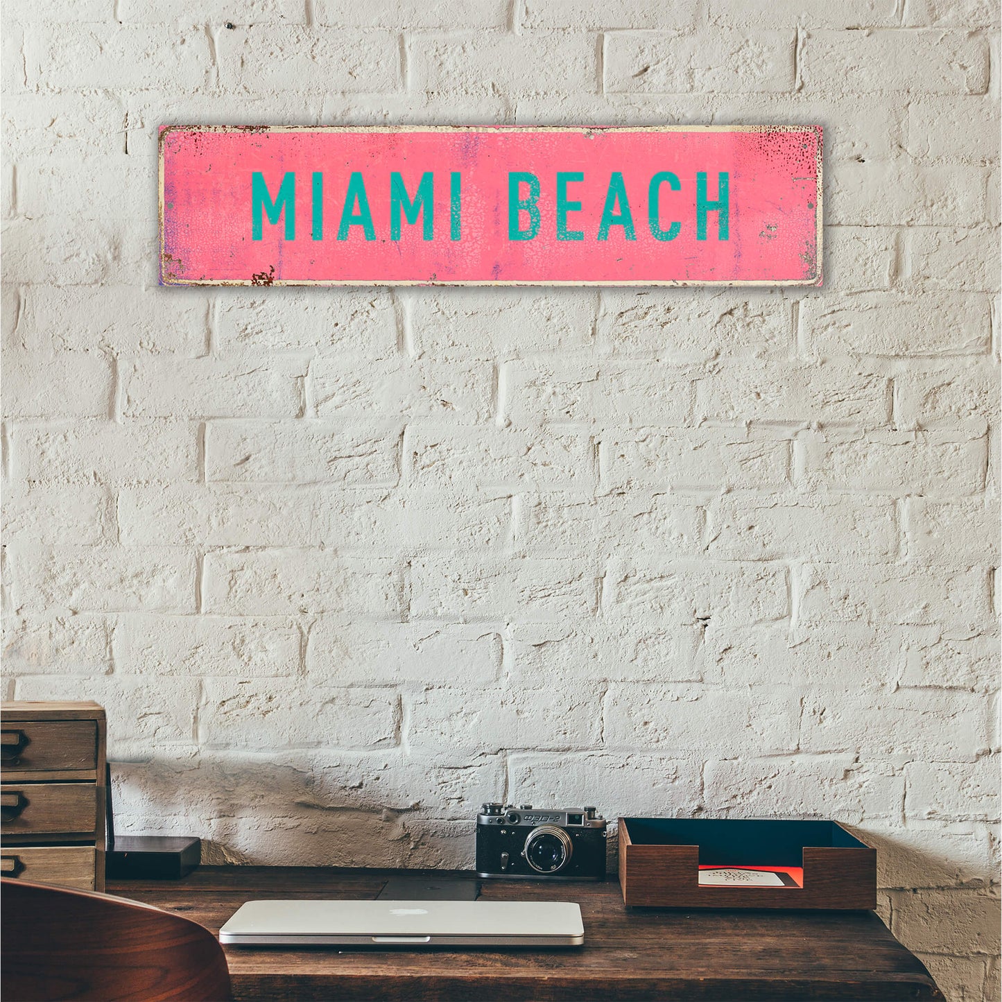 Landmark Classic Custom Signs: Pink 1 - Wall Decor
