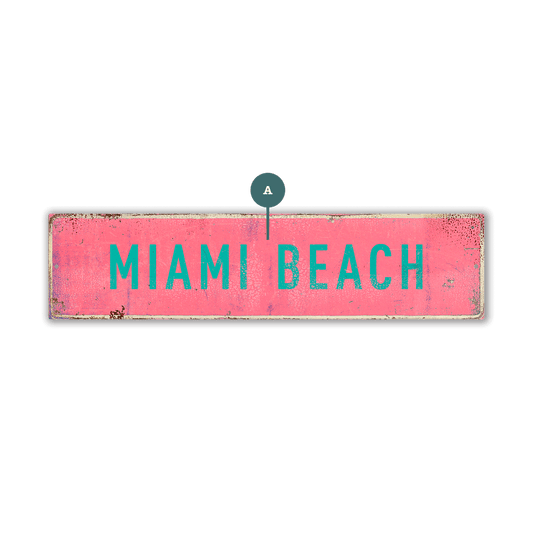 Landmark Classic Custom Signs: Pink 1 - Wall Decor