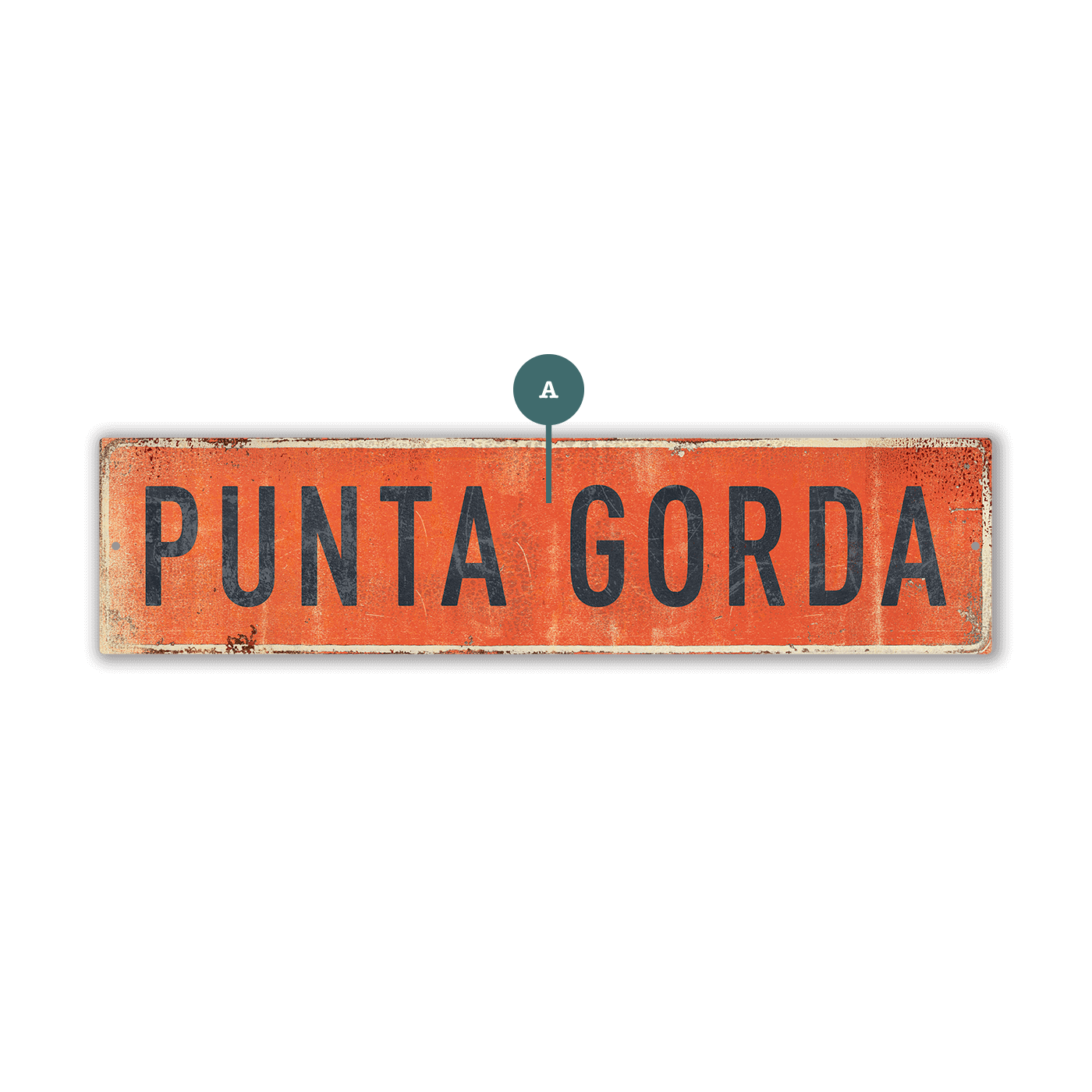 Landmark Classic Custom Signs: Coral 1 - Wall Decor