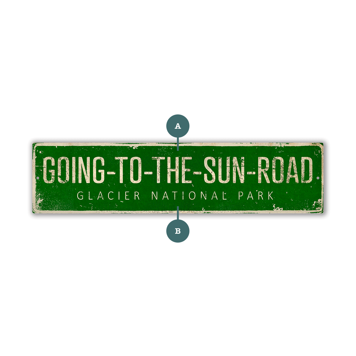 Landmark Classic Custom Signs: Green 2 - Wall Decor