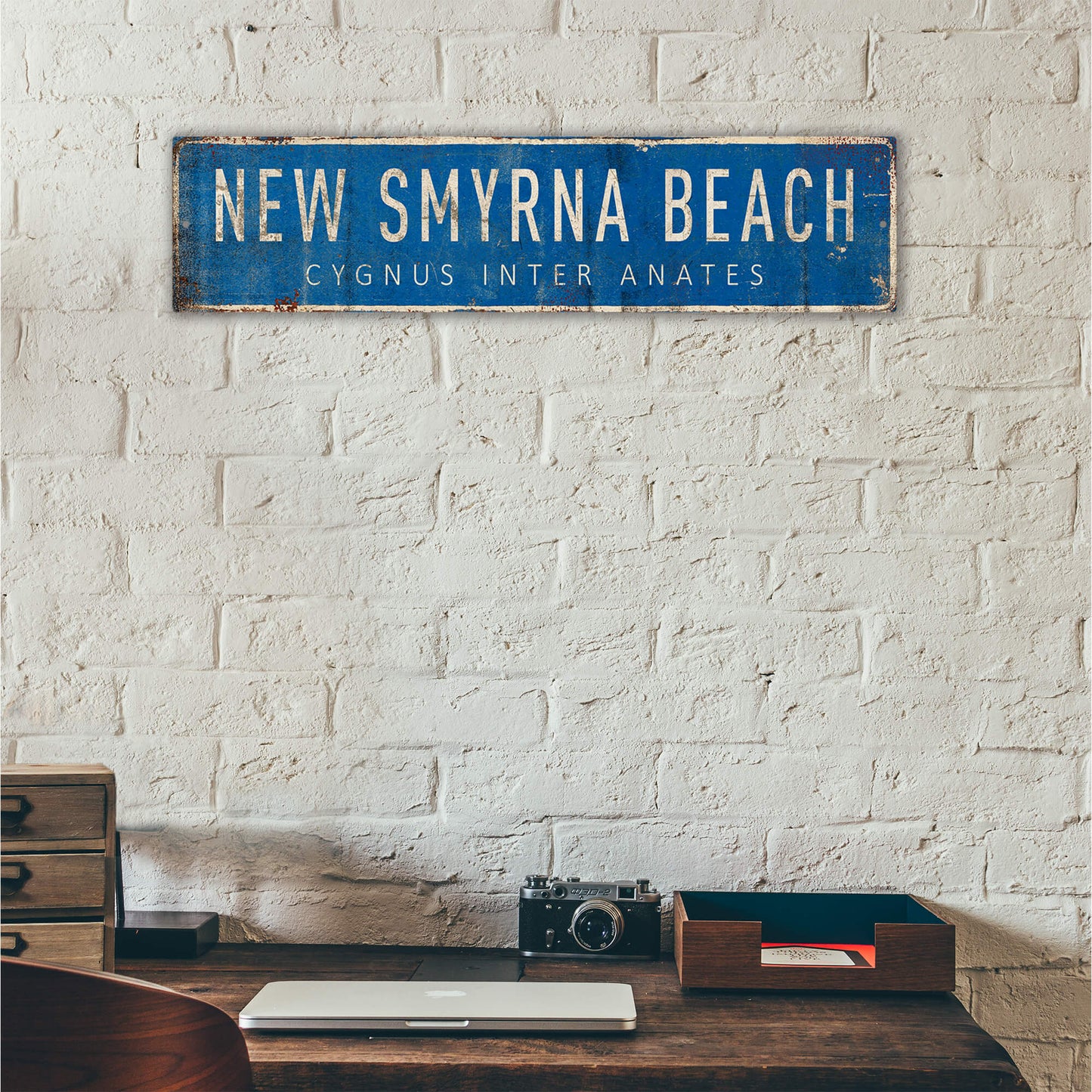 Landmark Classic Custom Signs: Blue 2 - Wall Decor