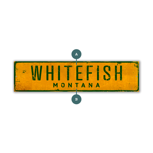 Landmark Classic Custom Signs: Yellow 2 - Wall Decor