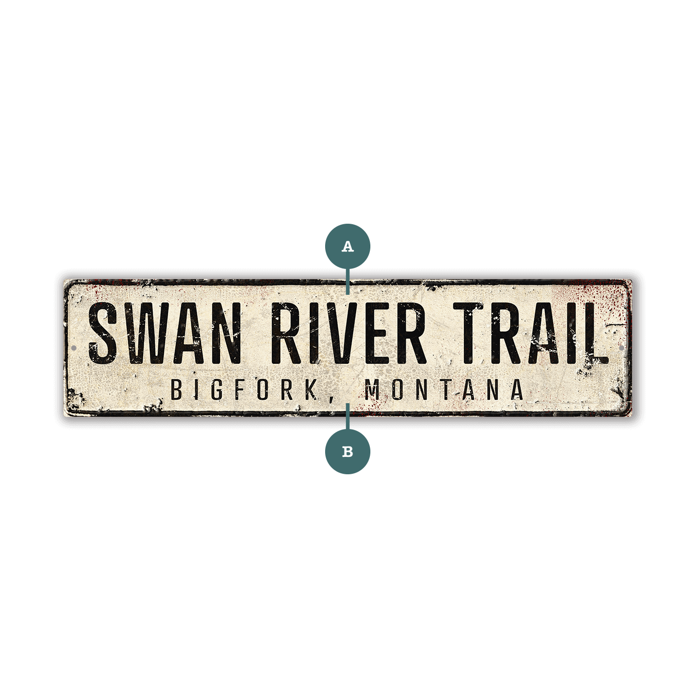 Landmark Classic Custom Signs: White 2 - Wall Decor