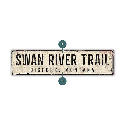 Landmark Classic Custom Signs: White 2 - Wall Decor