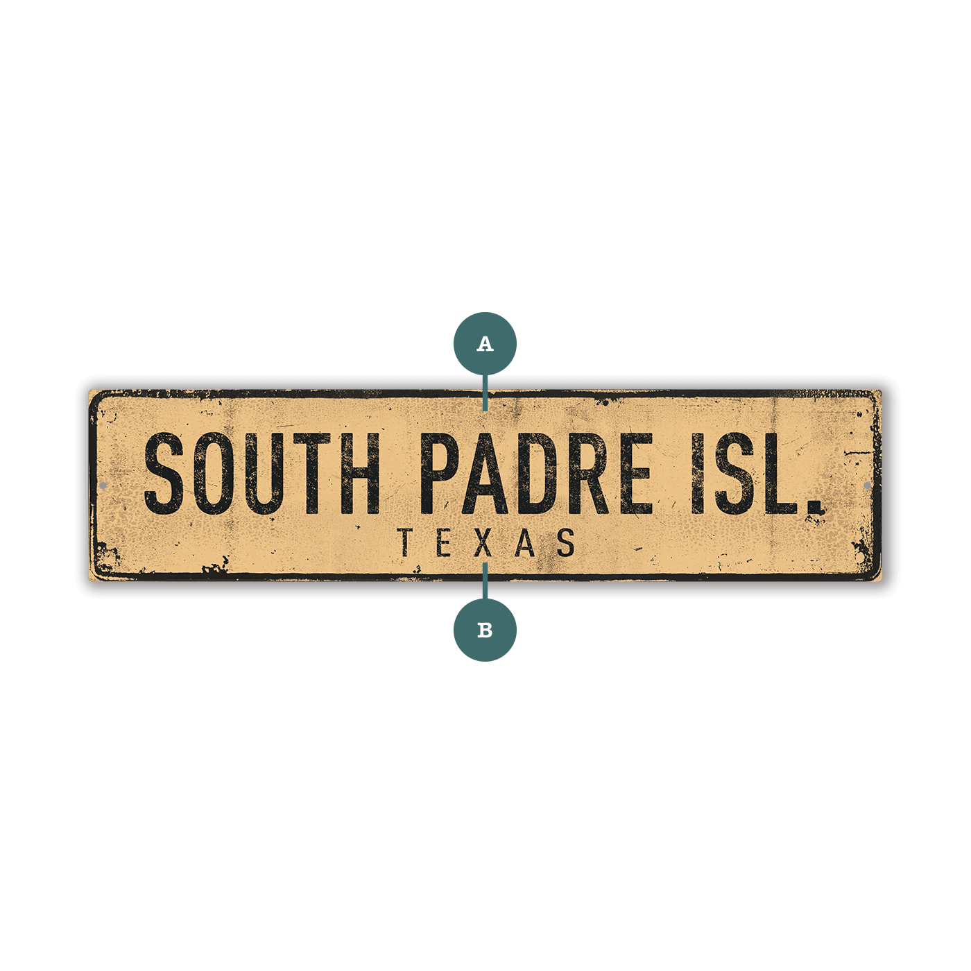 Landmark Classic Custom Signs: Sand 2 - Wall Decor