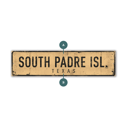 Landmark Classic Custom Signs: Sand 2 - Wall Decor