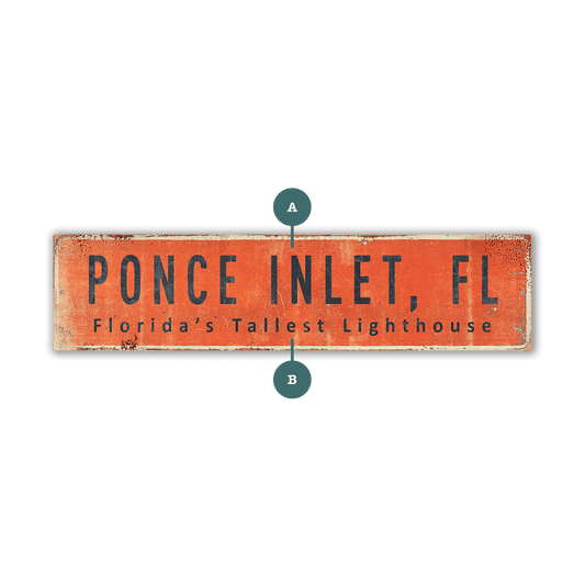 Landmark Classic Custom Signs: Coral 2 - Wall Decor