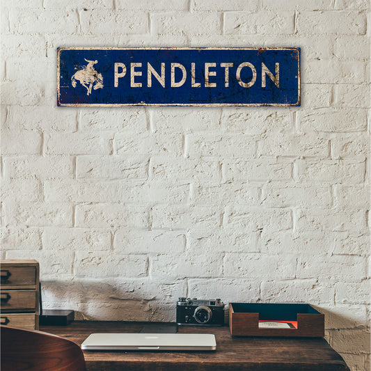 Landmark Bronco Custom Signs: Blue 1 - Wall Decor
