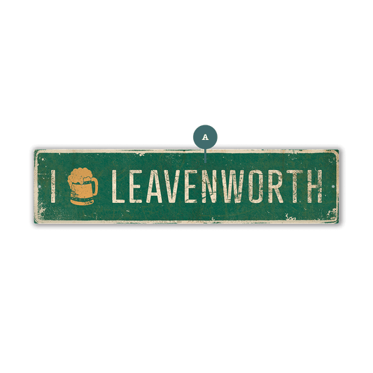 Landmark "I Heart" Custom Signs: Green Beer Stein - Wall Decor