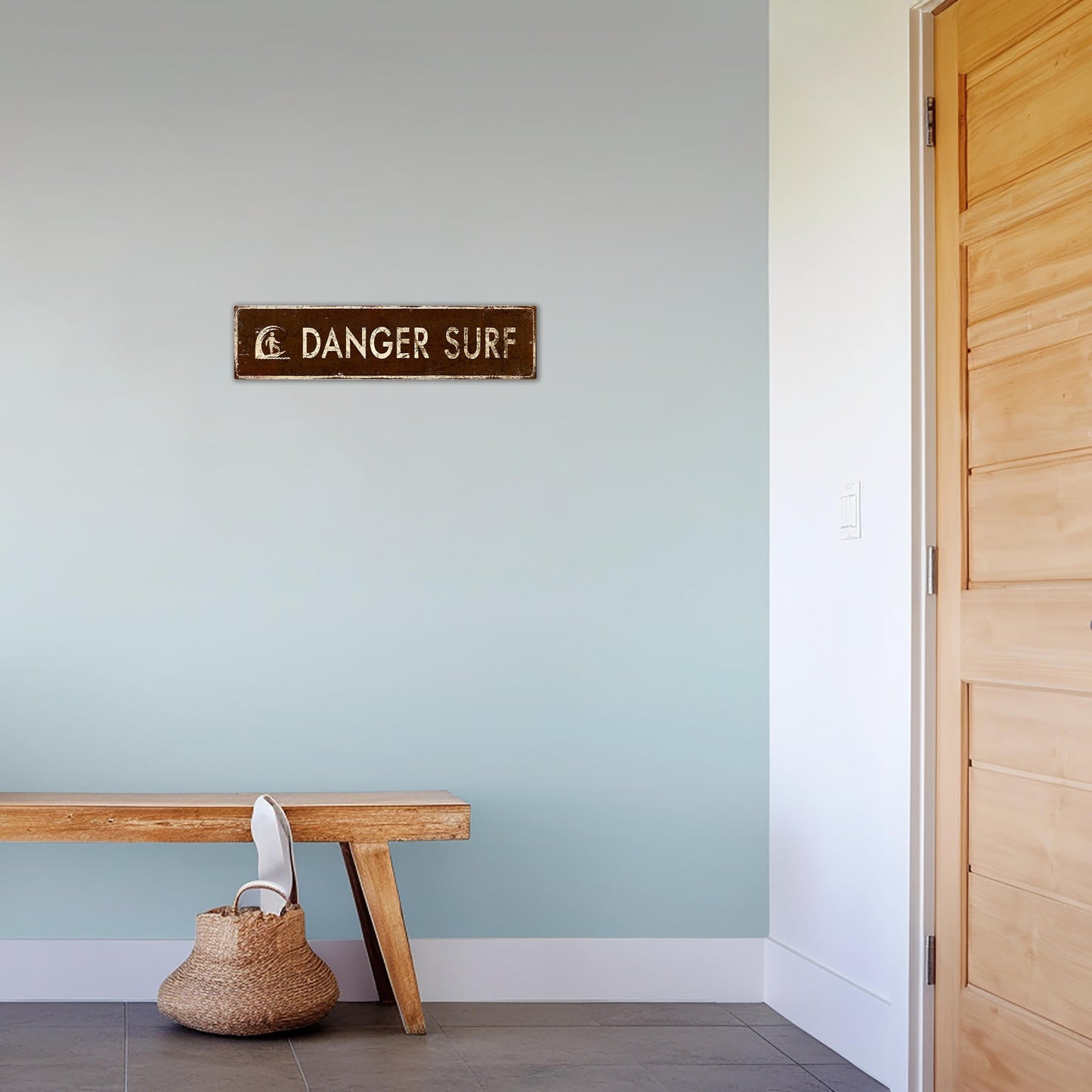 Landmark Surf Custom Signs: Brown - Wall Decor