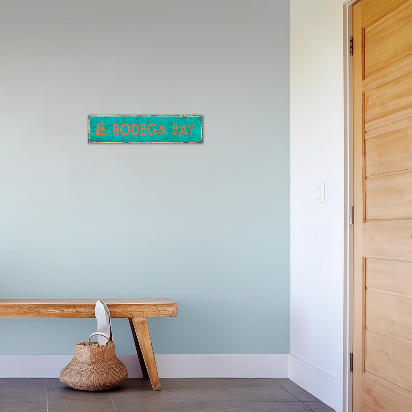 Landmark Surf Custom Signs: Turquoise - Wall Decor