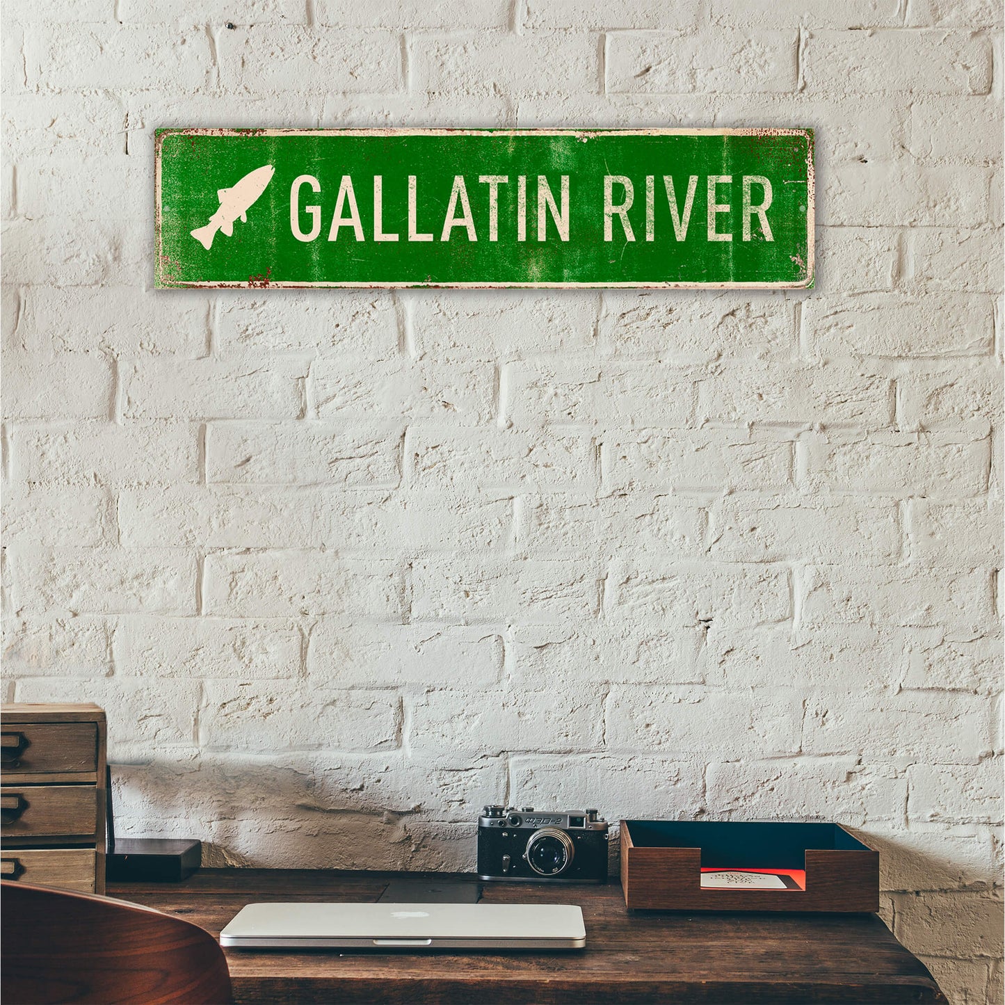Landmark Fish Custom Signs: Green - Wall Decor