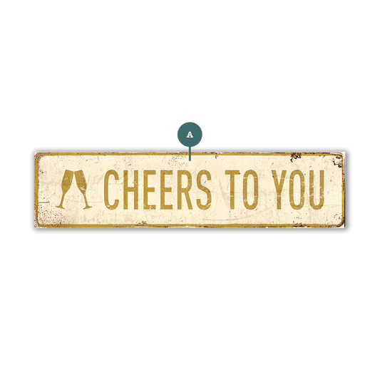 Landmark Champagne Flutes Custom Signs - Wall Decor