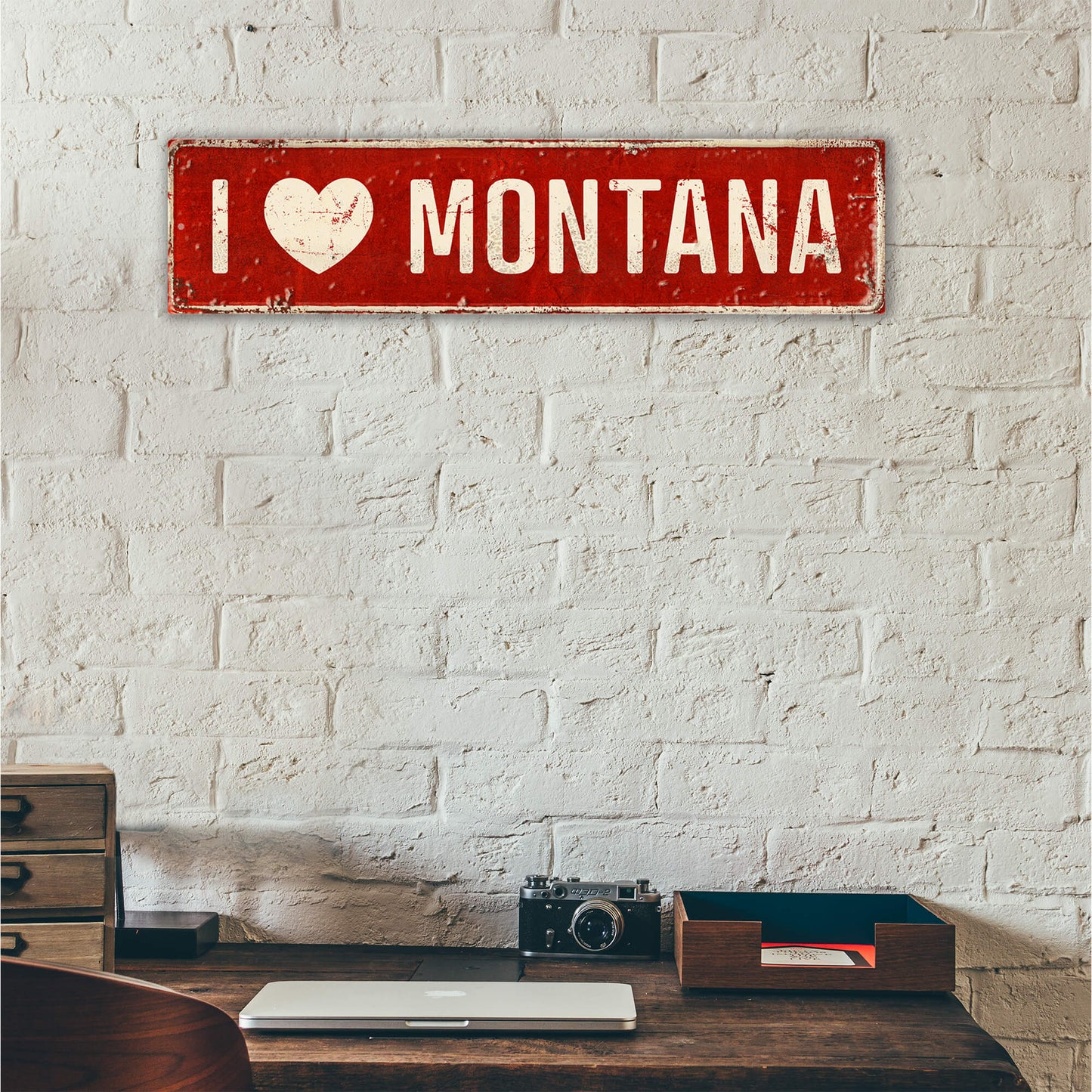 Landmark "I Heart" Custom Signs: Red Heart - Wall Decor