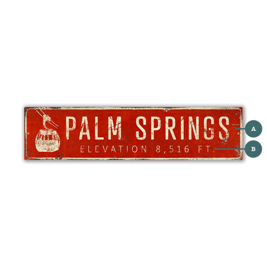 Landmark Tramway Custom Signs: Red 2 - Wall Decor