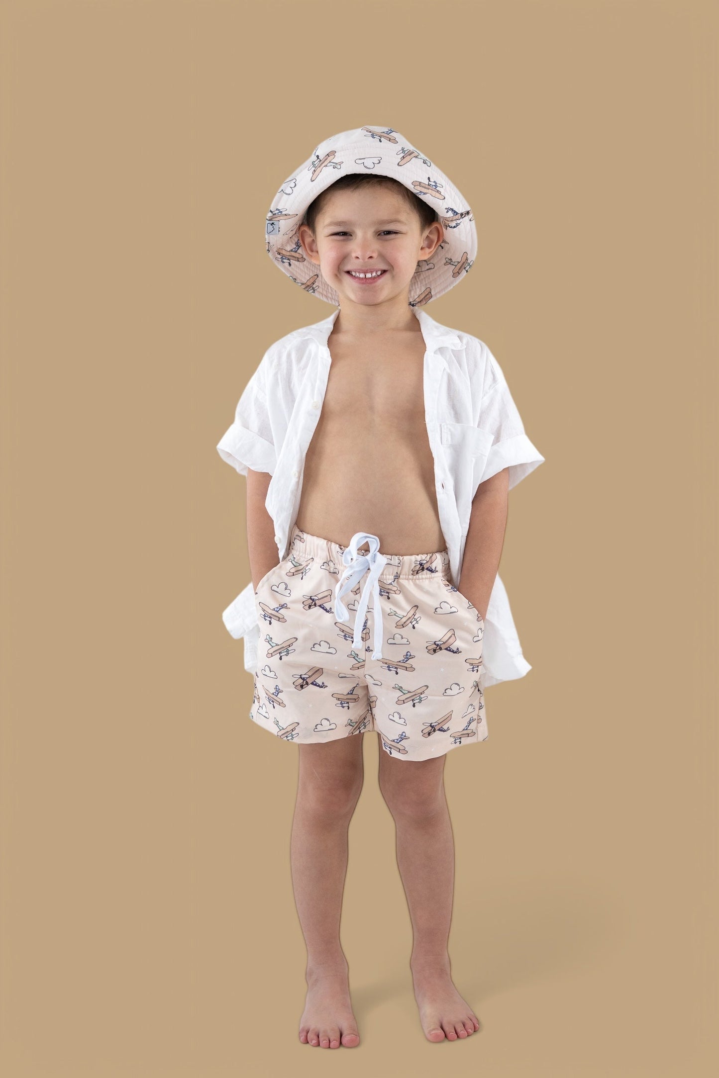 PLANE FUN BOY'S DREAM SWIM TRUNKS